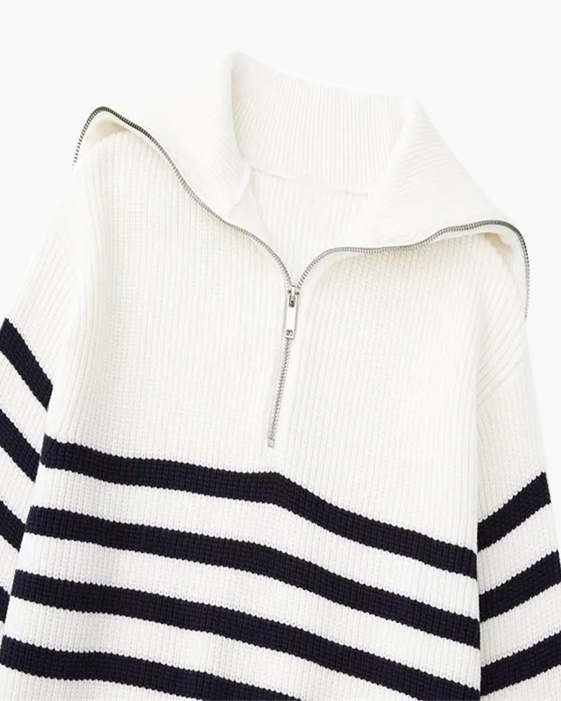 Crest Zip Sweater