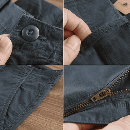 Straight-Fit Men’s Twill Pants – 4-Pack