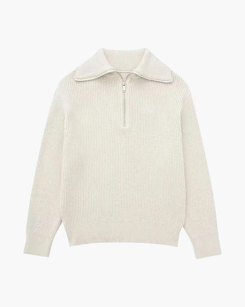 Crest Zip Sweater