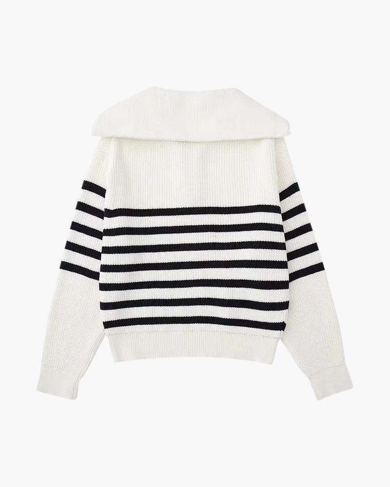 Crest Zip Sweater