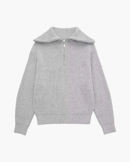 Crest Zip Sweater