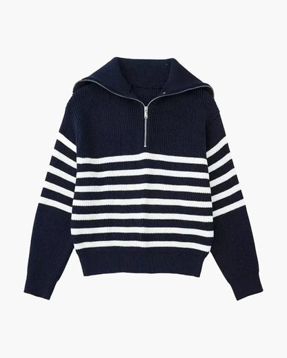 Crest Zip Sweater