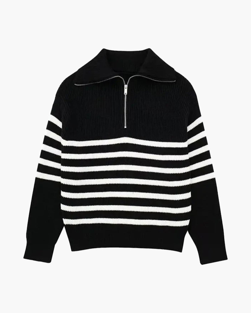 Crest Zip Sweater